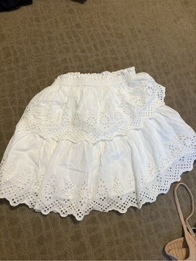 GAP White layered skirt